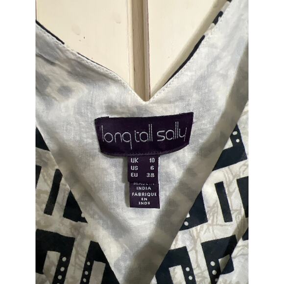Long Tall Sally size 6 geometric print midi dress - Picture 3 of 4